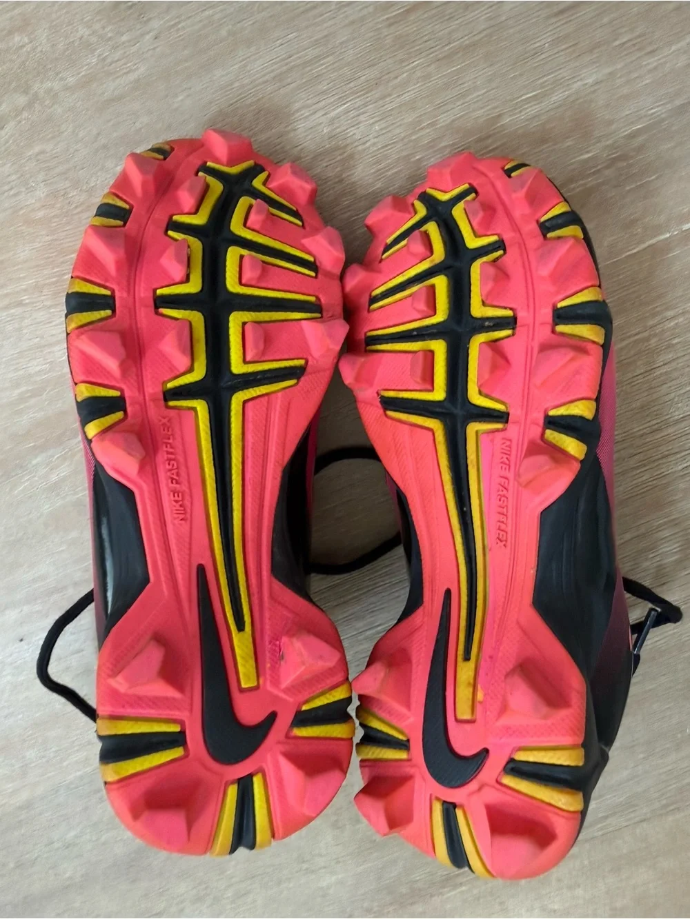 Nike Kids Hot Pink and Black Soccer Shoes